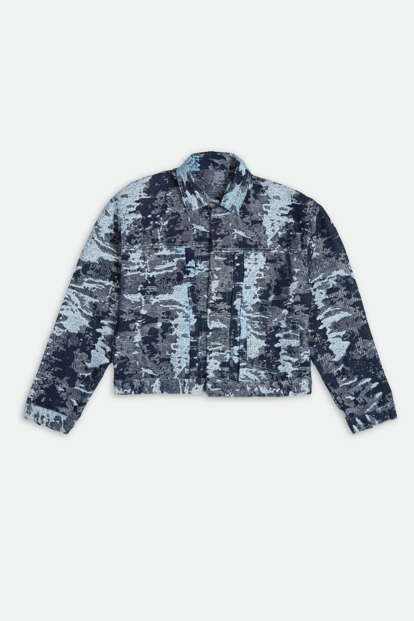 Blue & White Mosaic Jacket