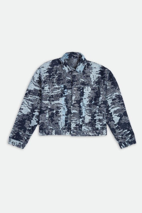 Blue & White Mosaic Jacket