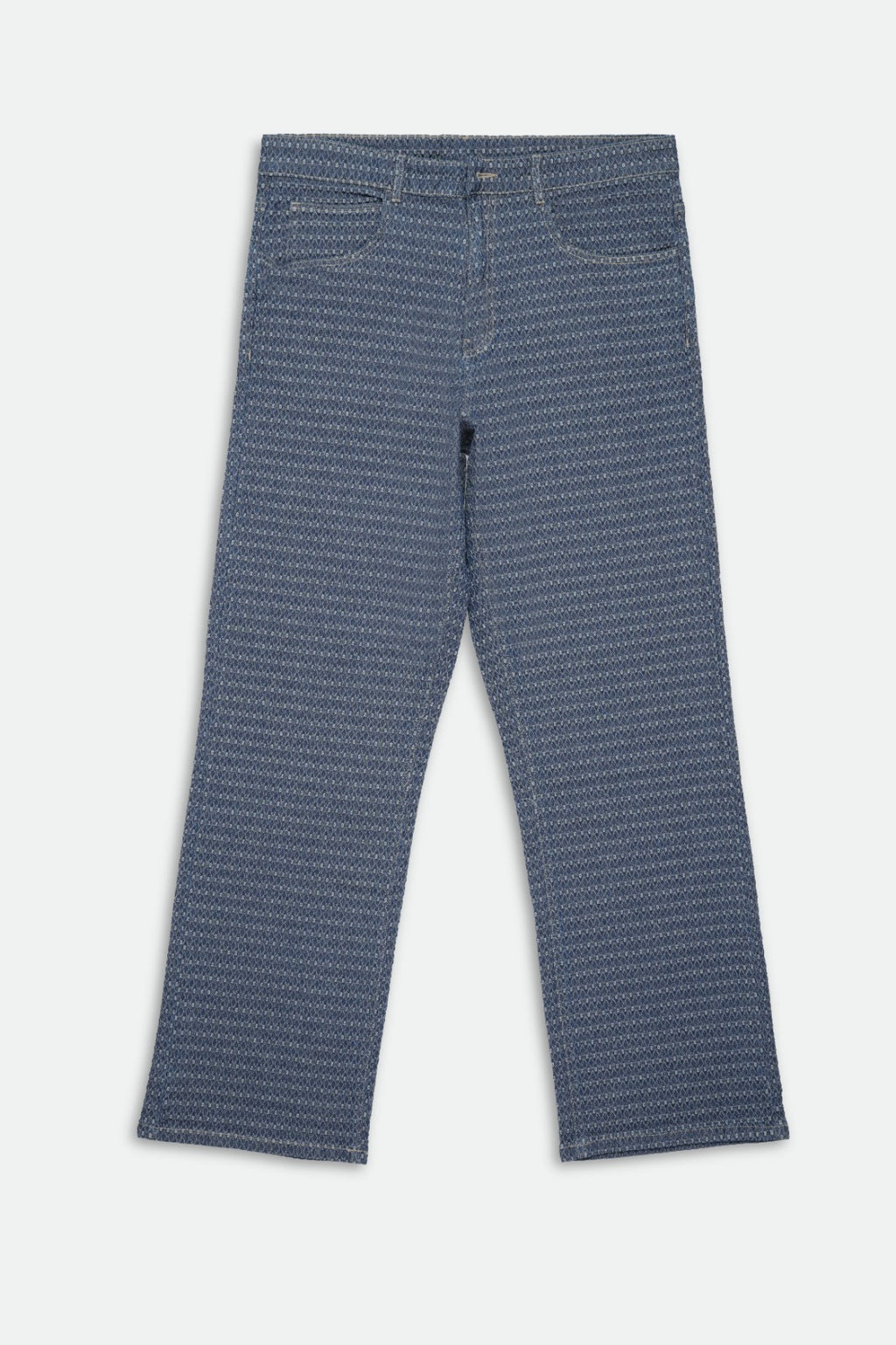 Patterned Indigo Trousers