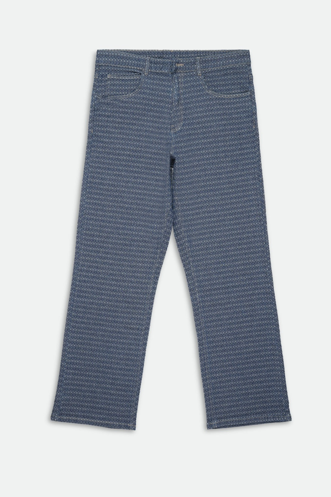 Patterned Indigo Trousers