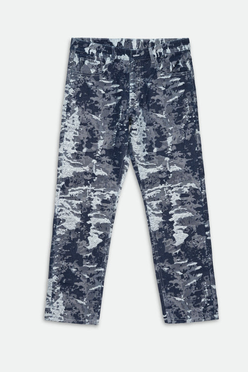 Blue & White Mosaic Pant