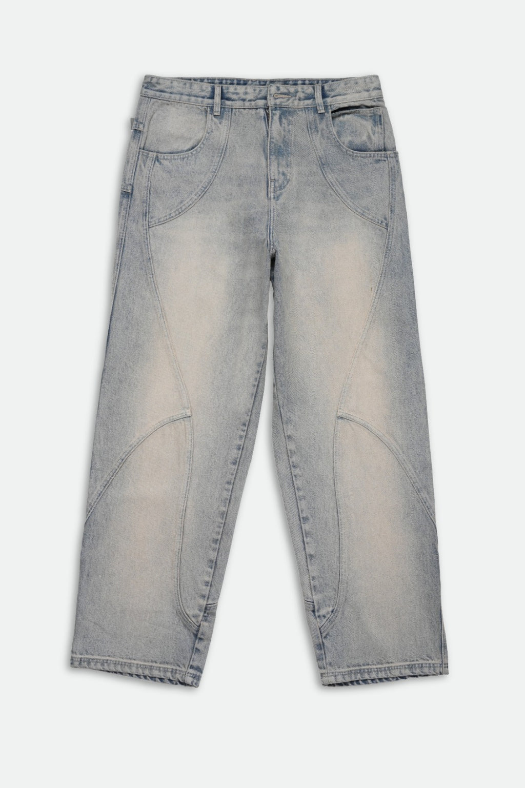 Geometrical Vintage Seam Jean