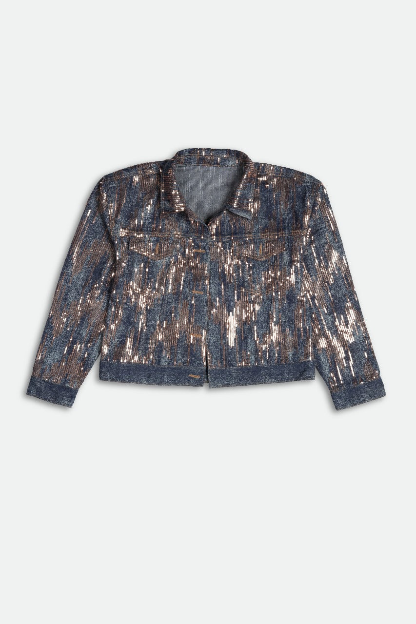 Jacquard Blue and Copper