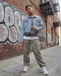 Sparkle Cropped Denim Jacket