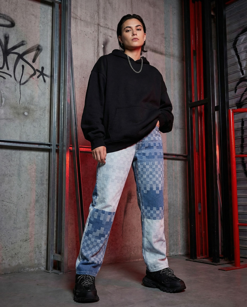 Pixelblock Blue Jeans