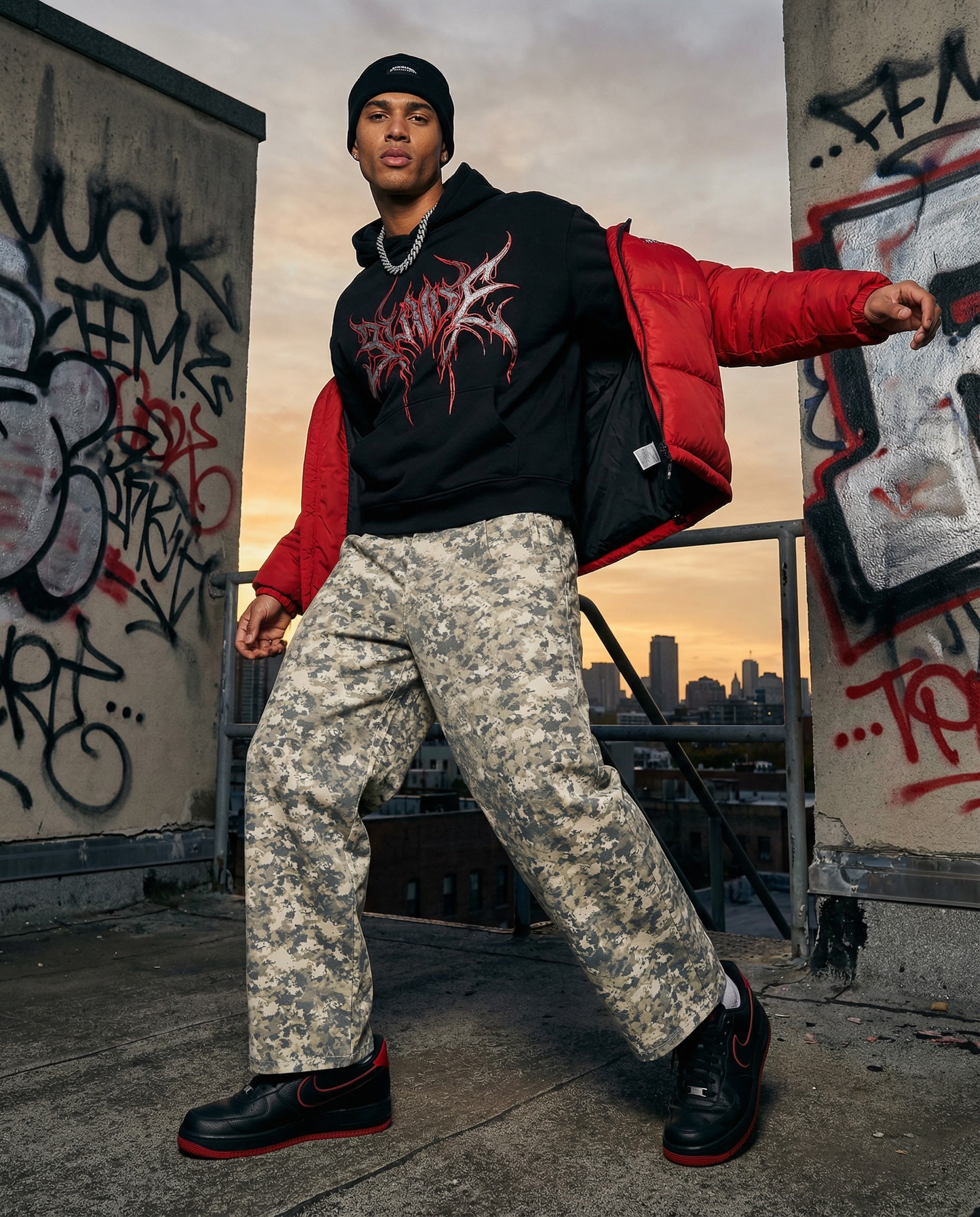 Abstract Camo Pant