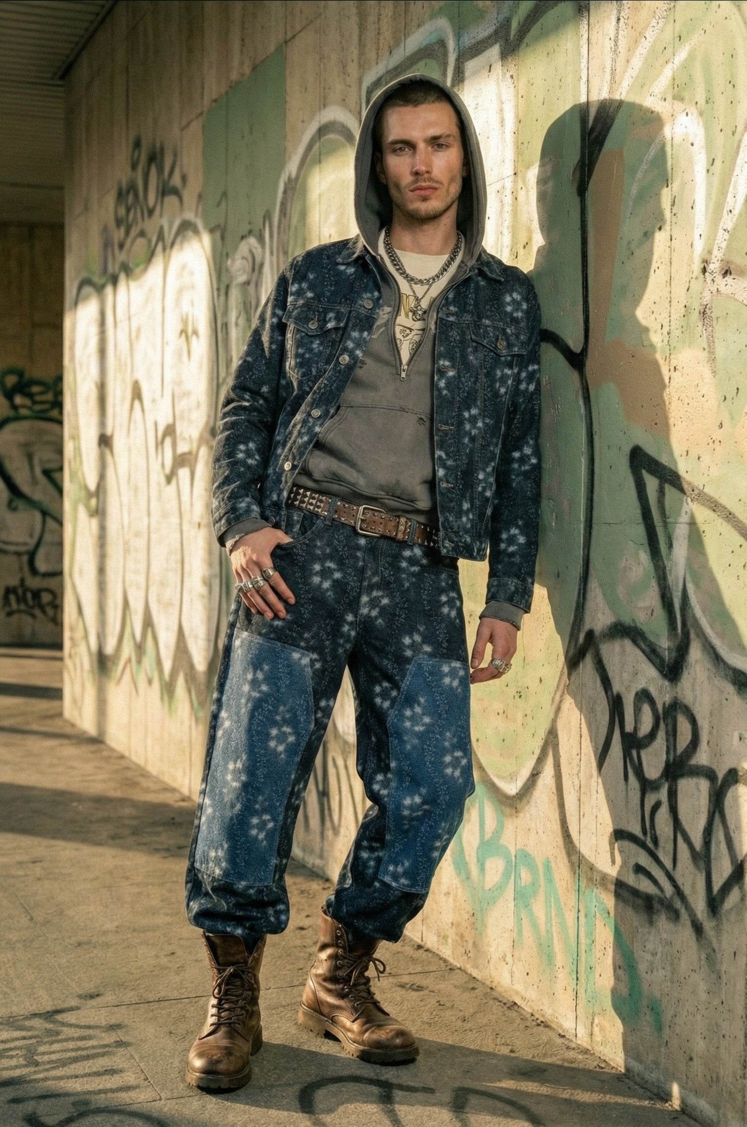 Contrast Carpenter Jeans
